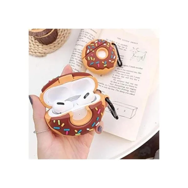 Funda de donas 3D para Airpod ProPro 2 funda suave para_4