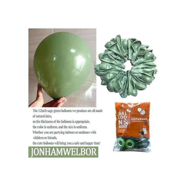 Globos de color verde salvia globos de color verde oliva_2