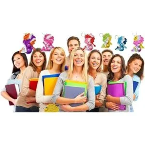 Paquete de 20 llaveros de mochila de sirena a granel mini_3