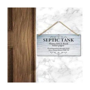 TOARTi Letrero de madera con cita de baño 4.9 x 9.8 in_3