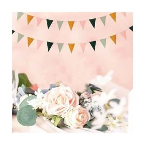 Banderines de color verde salvia y oro rosa paquete de 2_7