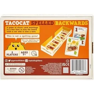 Tacocat Spelled Backwards juego de cartas familiar Juego_2