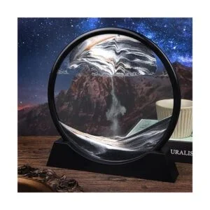 Pintura de arena fluida paisaje natural 3D pintura_5