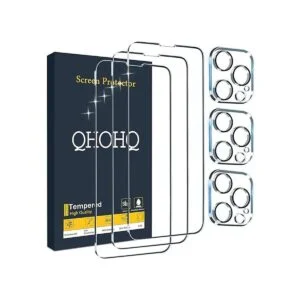QHOHQ Paquete de 3 protectores de pantalla para iPhone 13_1