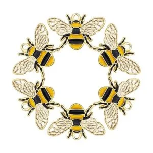 JJGrace 24pcs 1.024x0.669 in esmalte Little Bee Honeybee_4