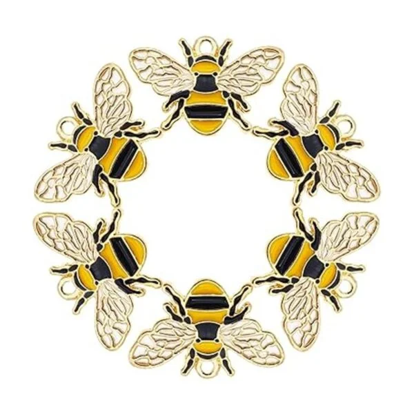 JJGrace 24pcs 1.024x0.669 in esmalte Little Bee Honeybee_4