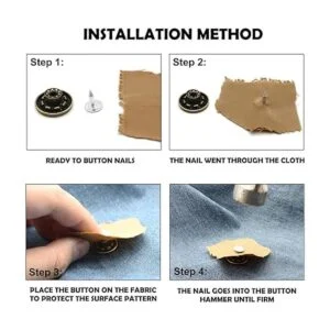 20 juegos de botones de jean de repuesto botones de metal_3