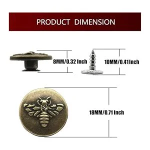 20 juegos de botones de jean de repuesto botones de metal_2