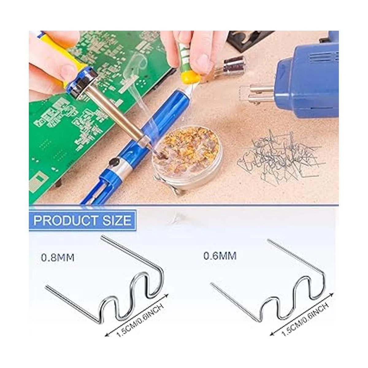 1000 piezas de grapas calientes varillas de soldadura_3