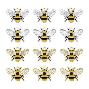 JJGrace 24pcs 1.024x0.669 in esmalte Little Bee Honeybee_1