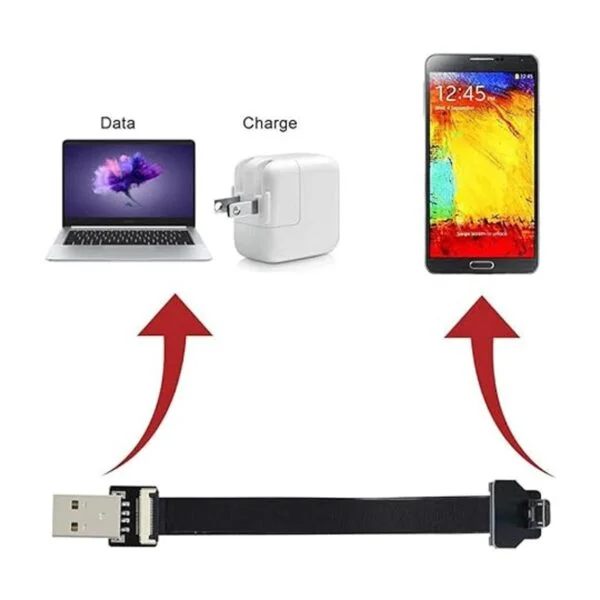 2.0 M en ángulo de arriba USB 2.0 TipoA macho a Micro USB_7