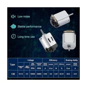 Mudder 20 piezas de micro motor eléctrico CC 1.53V_2