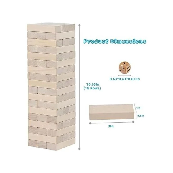 SpeedArmis Mini torre de secadora 54 piezas de madera_3