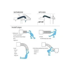 YIJUHOU Manguera de ventilación de secadora de 4 pulgadas_6