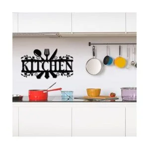 Letrero de metal de cocina letreros de cocina decoración_6