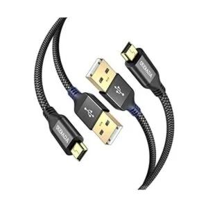 Akoada Cable mini USB de 10 pies paquete de 2 cables USB_1