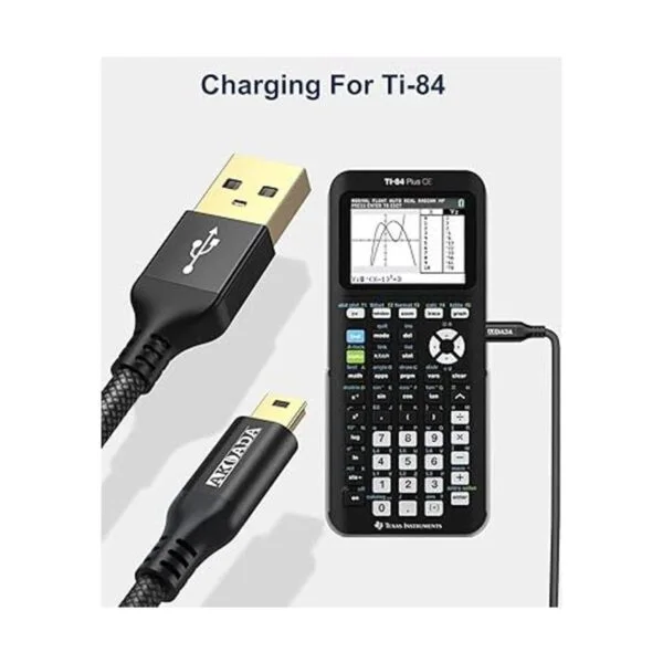 Akoada Cable mini USB de 10 pies paquete de 2 cables USB_4