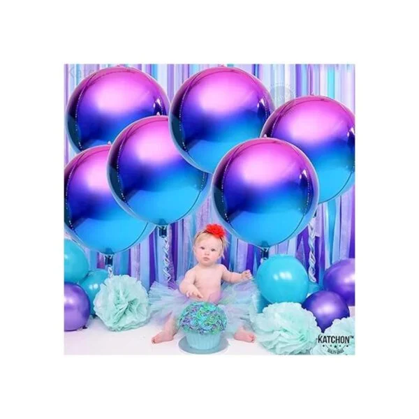 Globos morados metálicos grandes de 22 pulgadas paquete_2