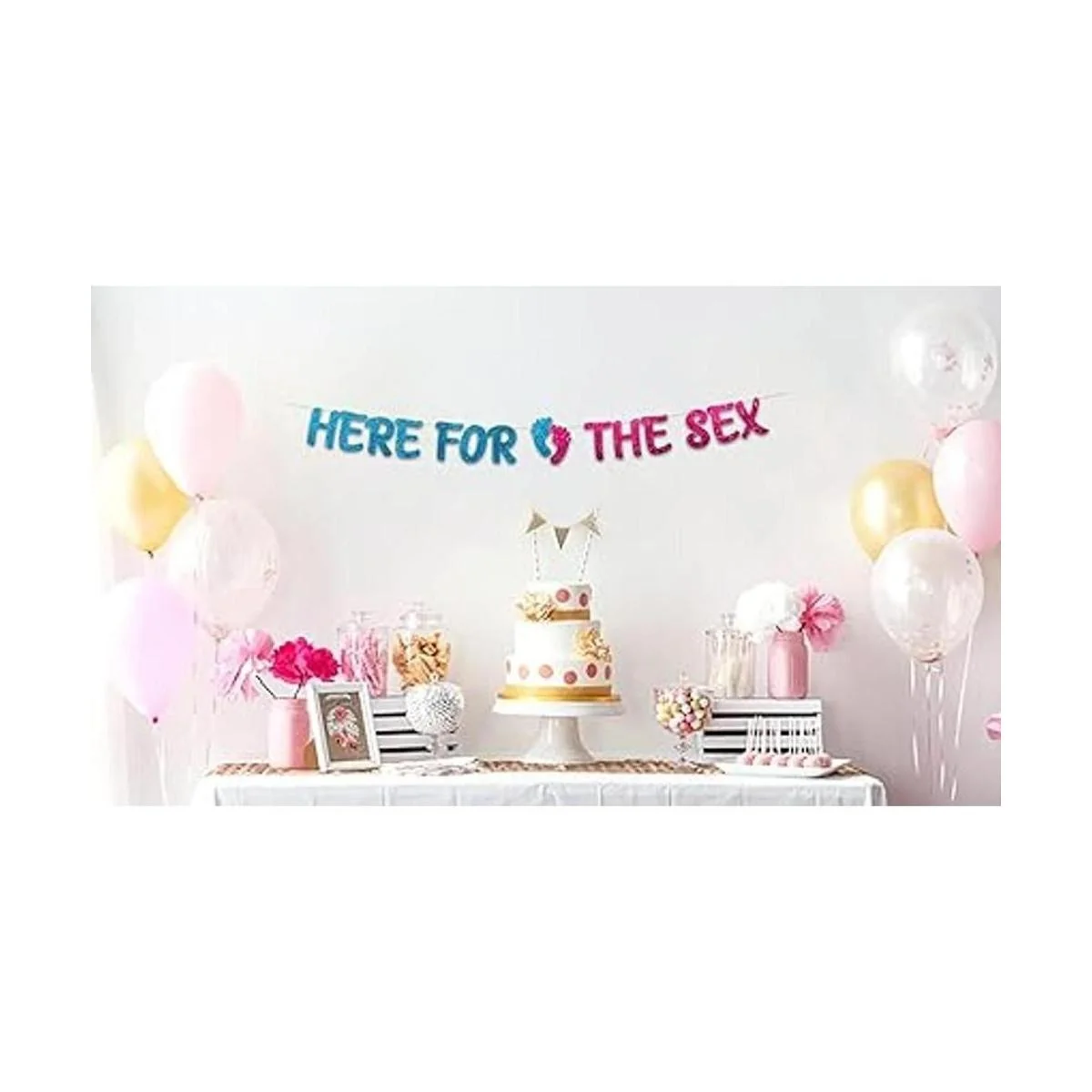 Cartel de fiesta de revelación de género decoraciones de_2