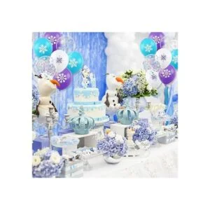 50 globos de copo de nieve con globos de látex morado_6