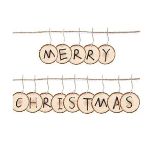 Rebanadas de madera natural para adornos de Navidad 25_4