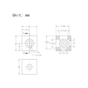 Zeberoxyz 4 piezas de soporte de esquina cubo negro con_4
