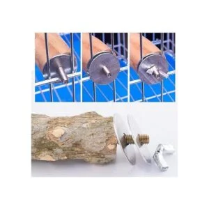 Soporte para alimentador de jaula de pájaros accesorios_5