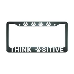 HOSNYE Think Paw Sitive Marco de placa de matrícula para_1