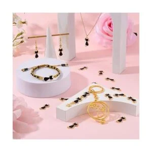 Ornaland 100 dijes de aleación de esmalte para gatos_4