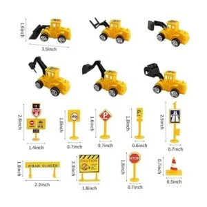 Juego de 27 piezas de decoración de pasteles de vehículos_2