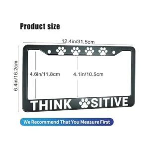 HOSNYE Think Paw Sitive Marco de placa de matrícula para_2