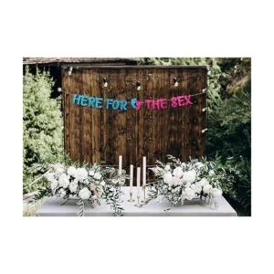 Cartel de fiesta de revelación de género decoraciones de_3