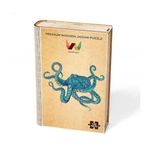 WoodGalaxy Rompecabezas de madera de pulpo de 142 piezas_4
