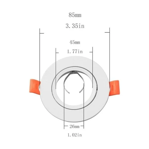 Longdex MR16 MR16 Soporte de montaje empotrado para_5