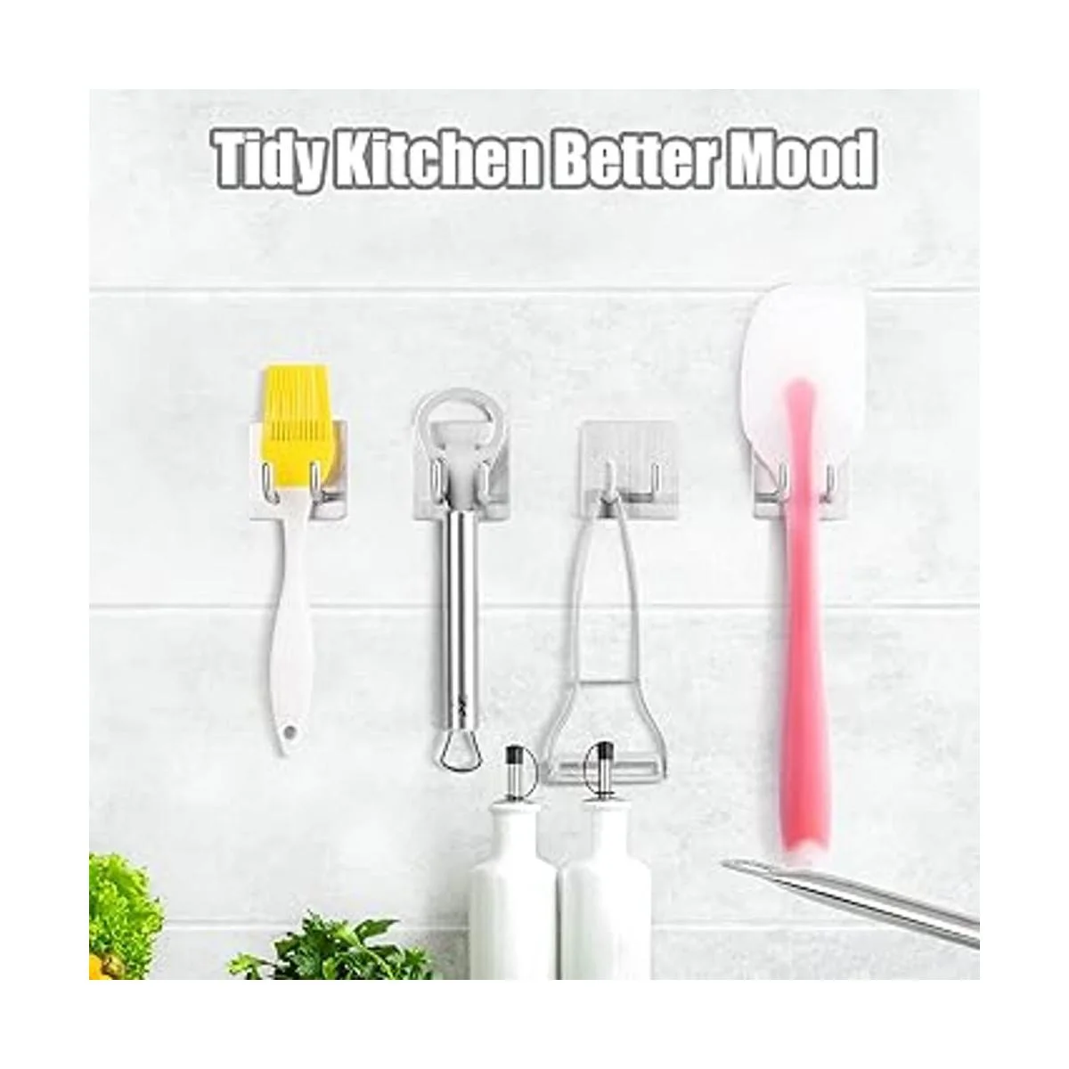 YasTant 4 ganchos autoadhesivos de pared para afeitar_5