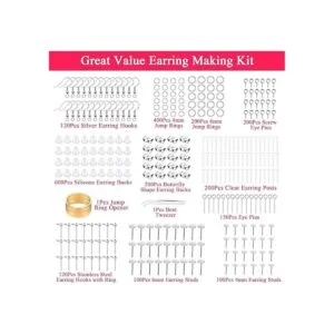 Cludoo Kit de fabricación de aretes 2393 ganchos_3
