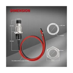 DaierTek Mini interruptor de botón momentáneo 1A 250 VCA_2