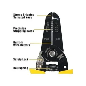 DOWELL 2230 AWG Herramienta para pelar alambres cortador_2