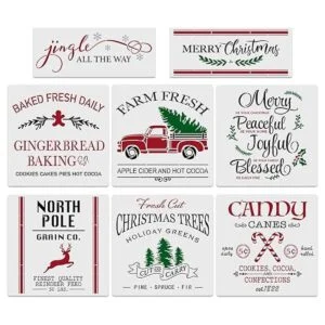 8 plantillas de Navidad grandes de 12 x 12 pulgadas_1