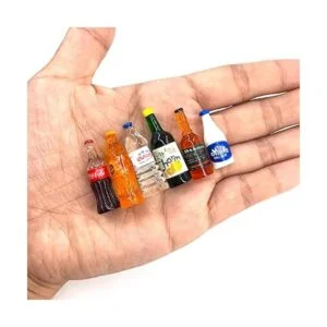 50 botellas miniatura de alimentos para bebidas latas de_2