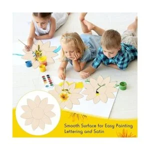 Percha de puerta de madera de girasol sin terminar con_7