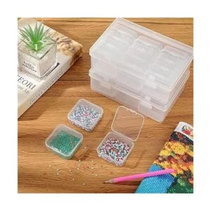 Blulu 24 recipientes pequeños de plástico para_3