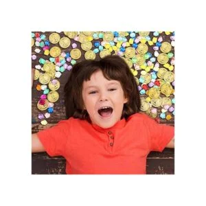 Skylety 100 monedas de oro pirata y 100 piezas de joyas de_6