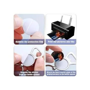 10 Piezas Sublimación en Blanco Llaveros Sublimación Metal_4