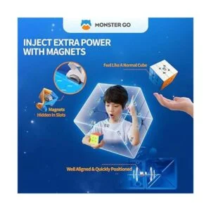 Monster Go Cubo magnético de velocidad de 3 x 3 juguete_4