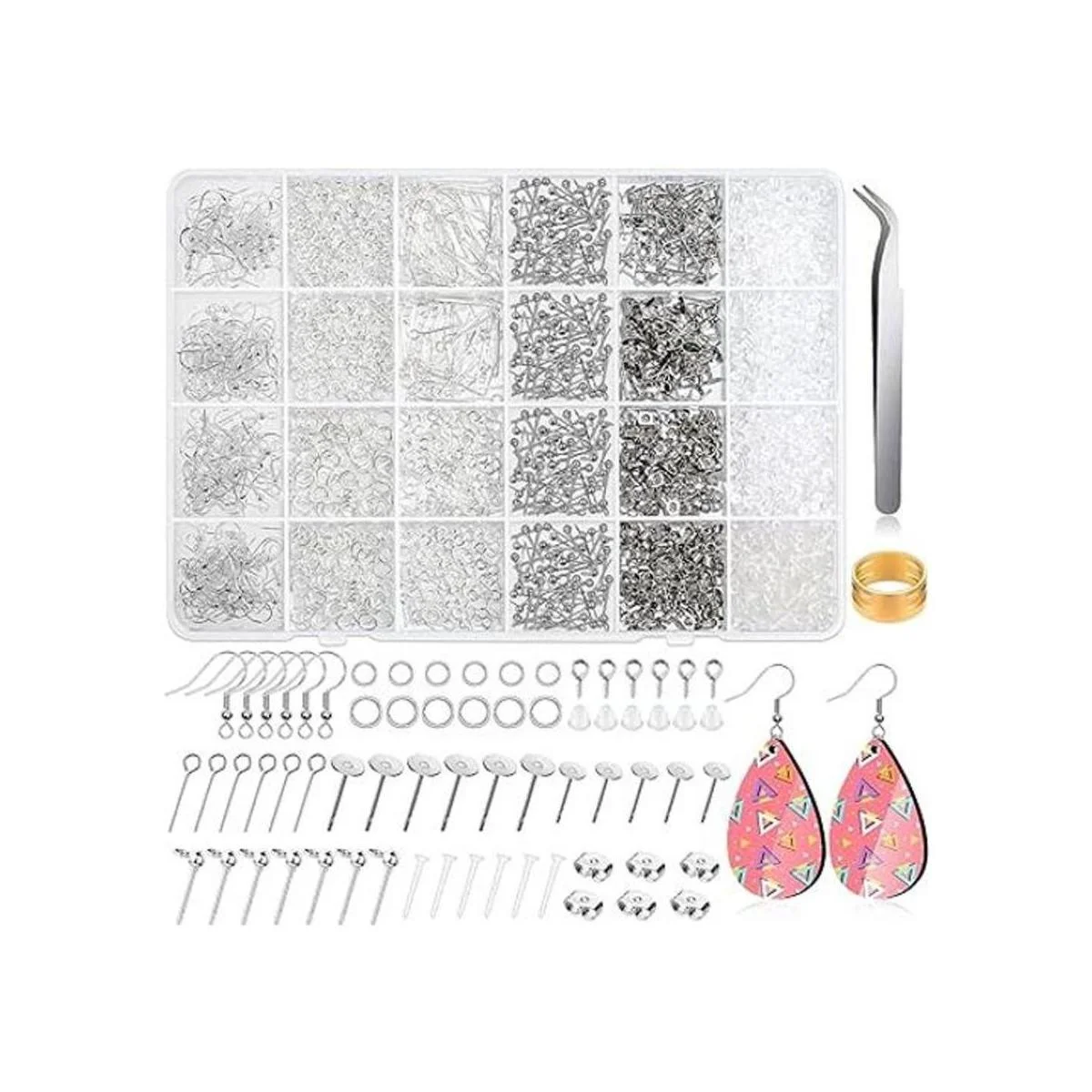 Cludoo Kit de fabricación de aretes 2393 ganchos_1