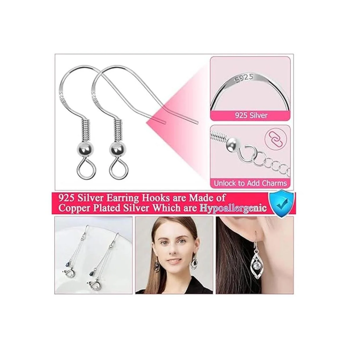 Cludoo Kit de fabricación de aretes 2393 ganchos_2