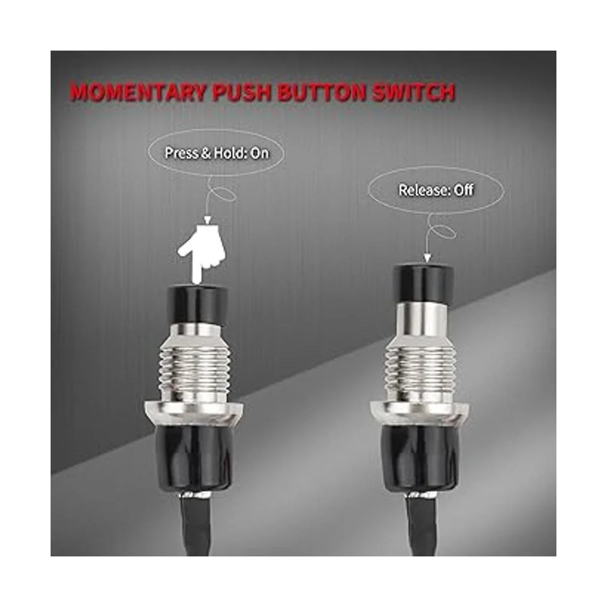 DaierTek Mini interruptor de botón momentáneo 1A 250 VCA_3