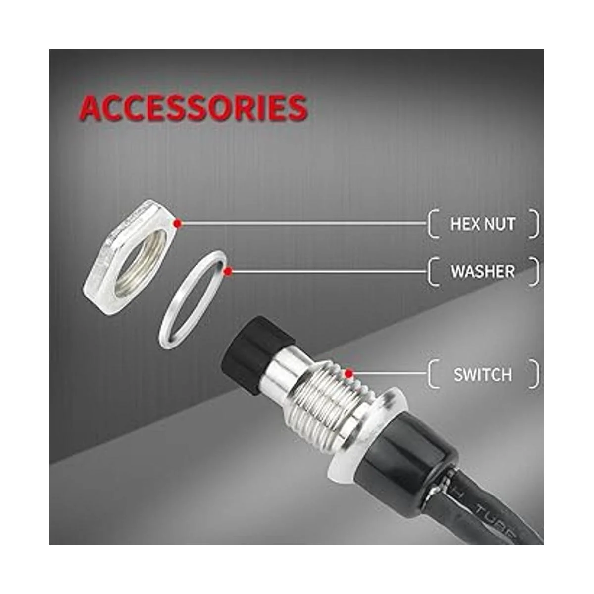 DaierTek Mini interruptor de botón momentáneo 1A 250 VCA_4