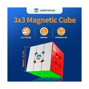 Monster Go Cubo magnético de velocidad de 3 x 3 juguete_2